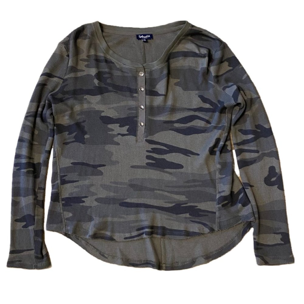 Splendid Camouflage Long Sleeve Shirt